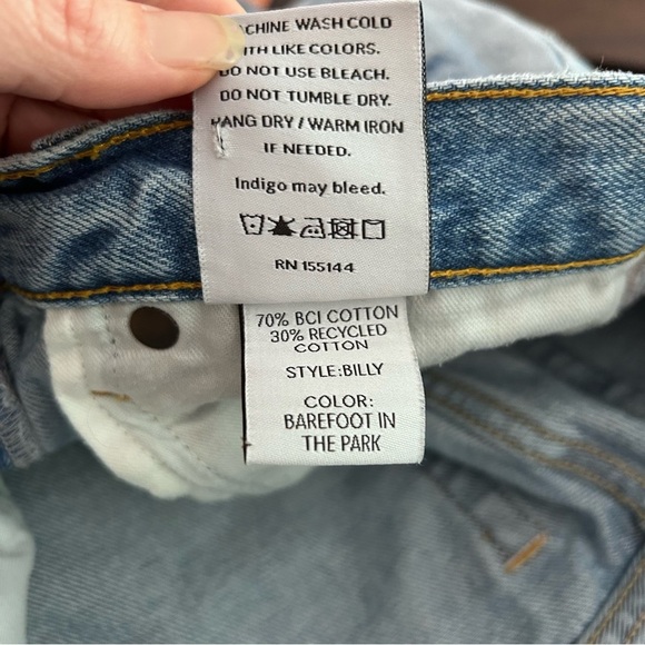 Boyish Billy Jeans Barefoot in the Park size 26 raw hem - Picture 6 of 8